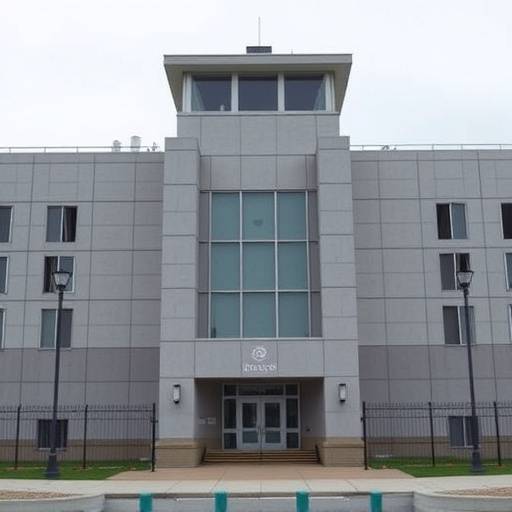 Exterior view of the Crestwood Maximum Security Facility showcasing modern architectural design.